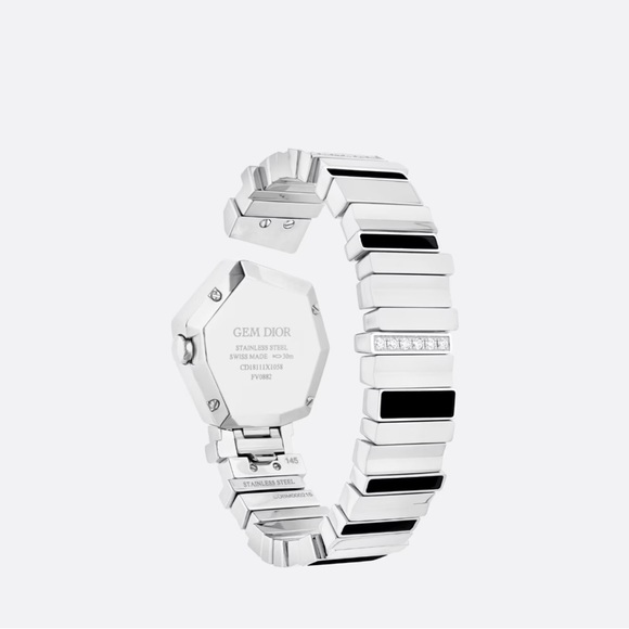 GEM DIOR: 27 mm (1”), Steel, Mother-of-Pearl and Diamonds - Picture 9 of 11